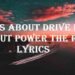 its about drive it's about power lyrics