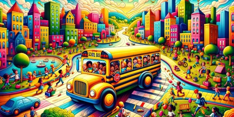 Exploring the Wheels on the Bus-A Childhood Melody