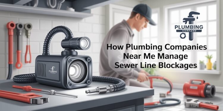 How Plumbing Companies Near Me Manage Sewer Line Blockages